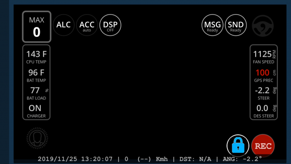 Default OpenPilot Screen